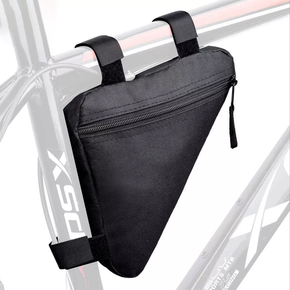 2Pcs Cycling Accessories Bike Triangle Bag Front Frame Bicycle Storage Pouch