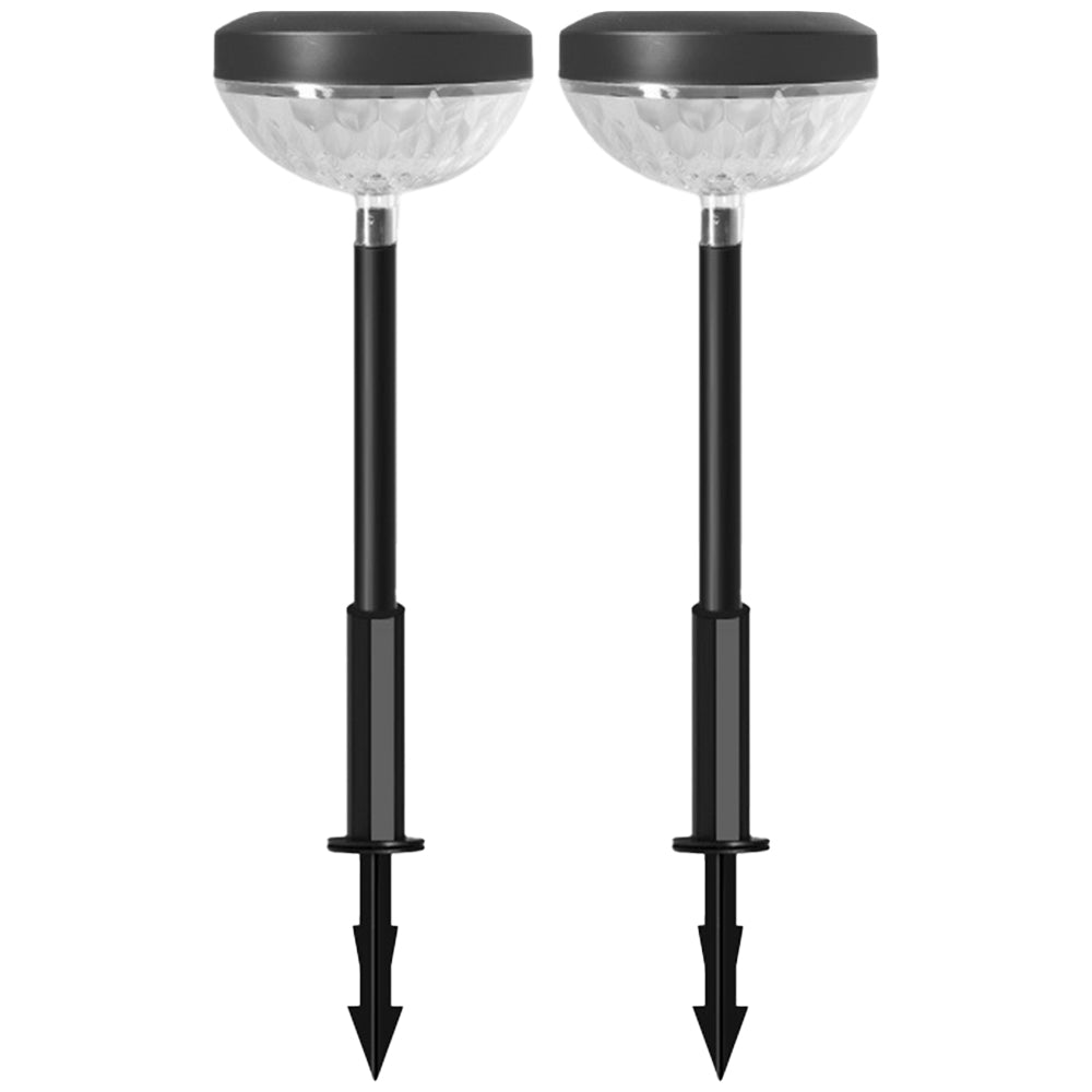 2Pcs Solar Lawn Light LED Solar Lights Outdoor Drop Shaped Projection Lamp Warm