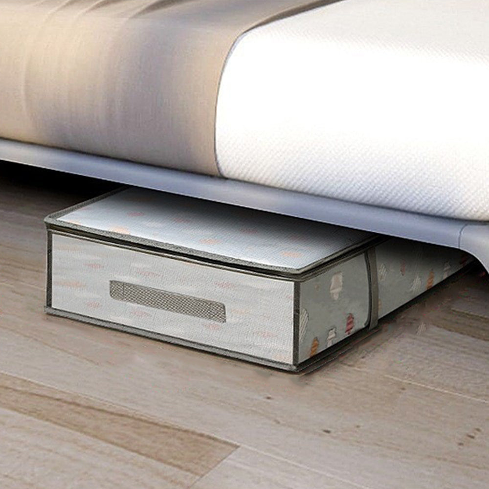 2Pcs Large Capacity Under Bed Storage Container Bag with Handle Closet Organizer