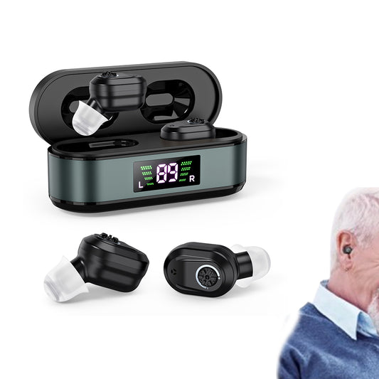 Digital In-Ear Hearing Aids Rechargeable Sound Amplifier for Seniors Hearing Loss