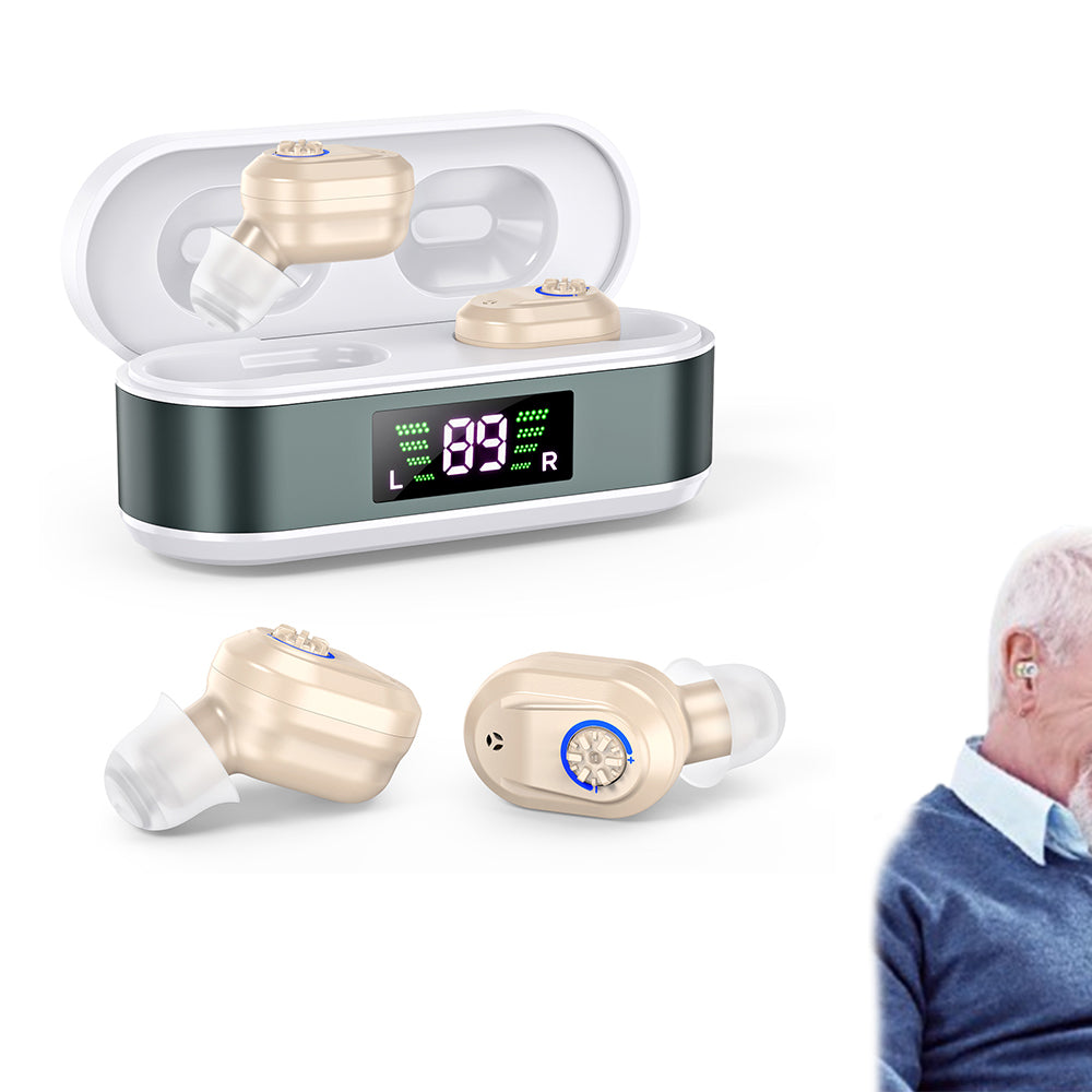 Digital In-Ear Hearing Aids Rechargeable Sound Amplifier for Seniors Hearing Loss