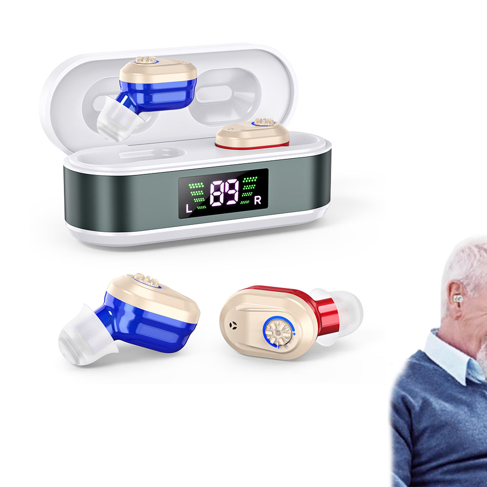 Digital In-Ear Hearing Aids Rechargeable Sound Amplifier for Seniors Hearing Loss