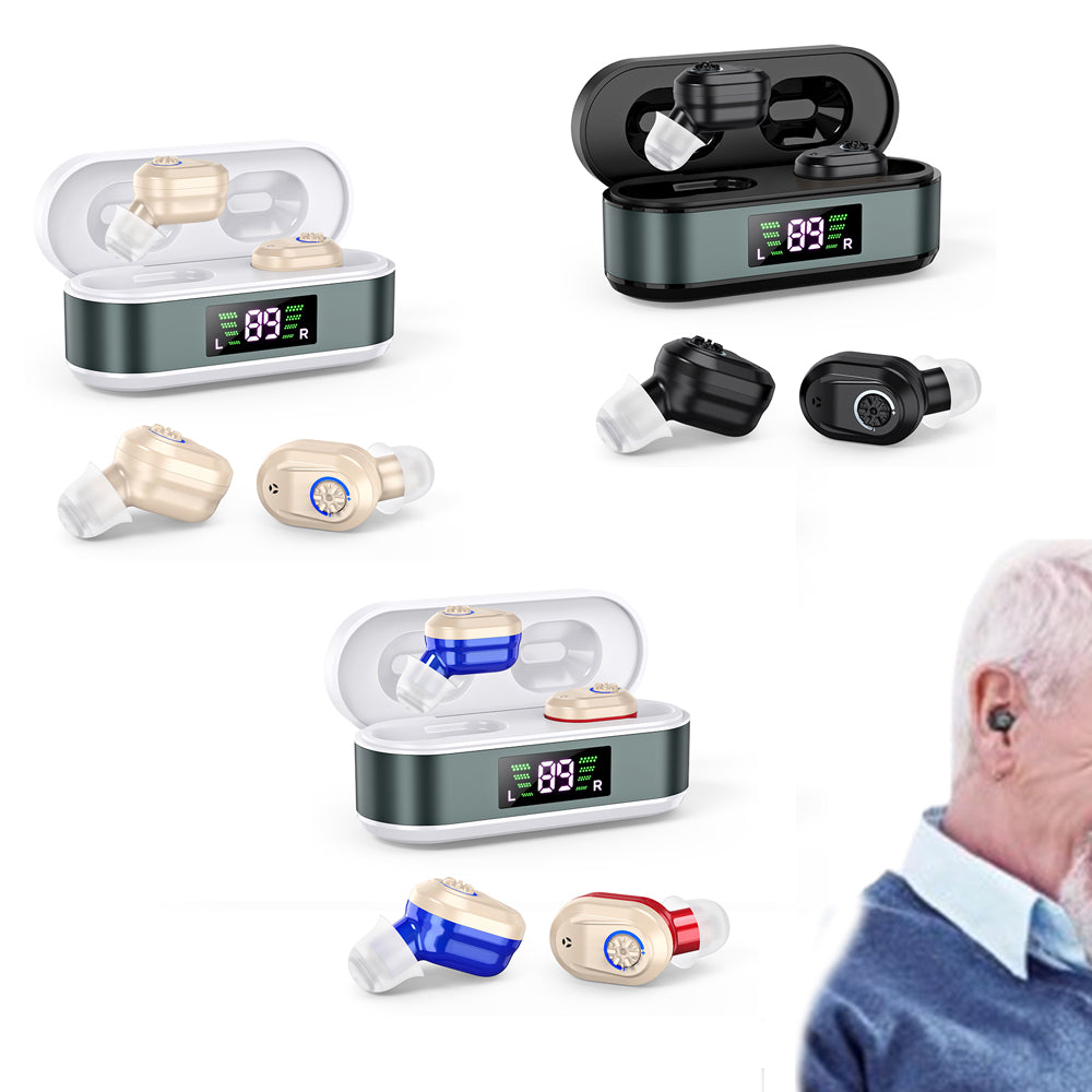 Digital In-Ear Hearing Aids Rechargeable Sound Amplifier for Seniors Hearing Loss