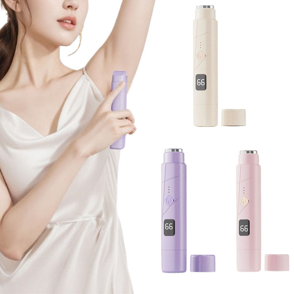 2-in-1 Women Electric Shaver Dual Head Bikini Trimmer Body Hair Trimmer Facial Hair Remover