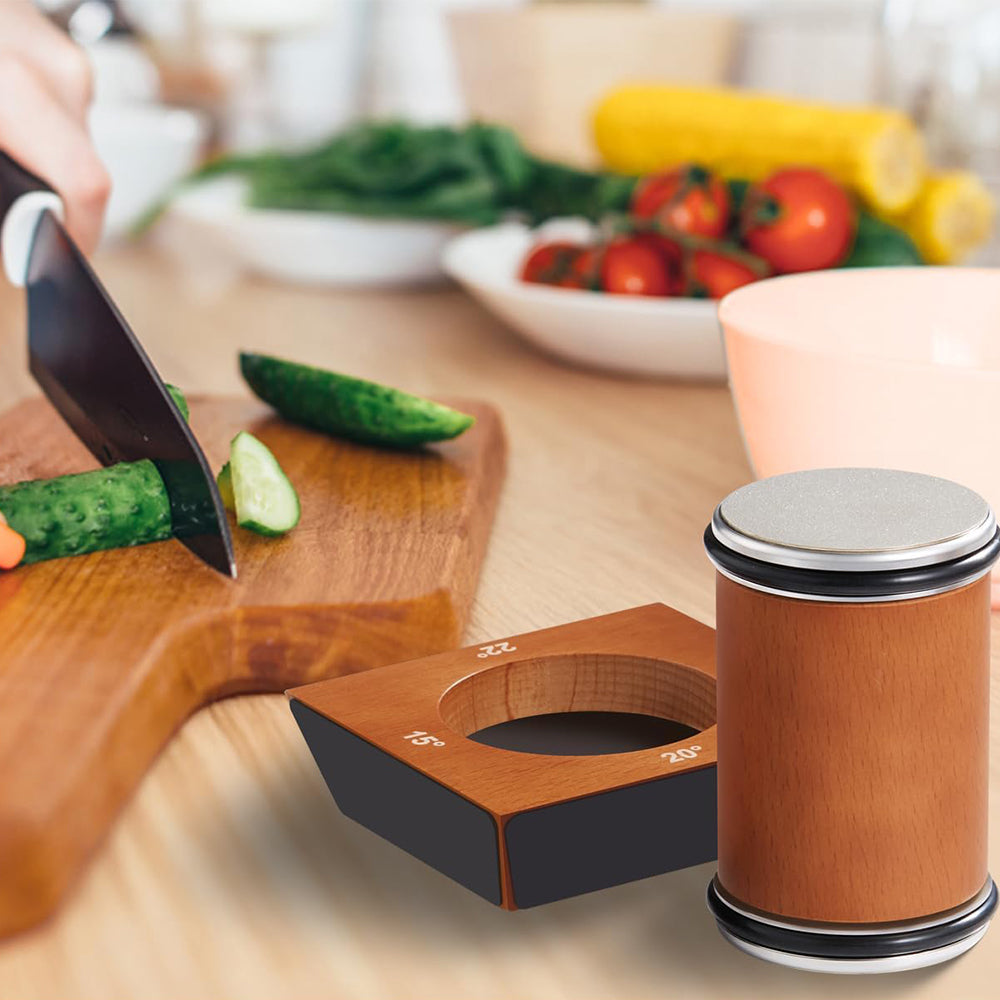 Adjustable Angle Knife Sharpener with Magnetic Base for Kitchen Use