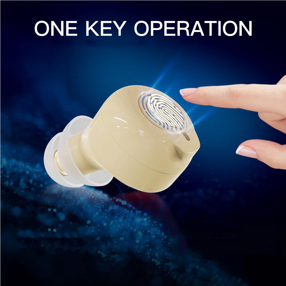 Hearing Aids with LED Power Display Charging Case Rechargeable Hearing Amplifiers for Seniors