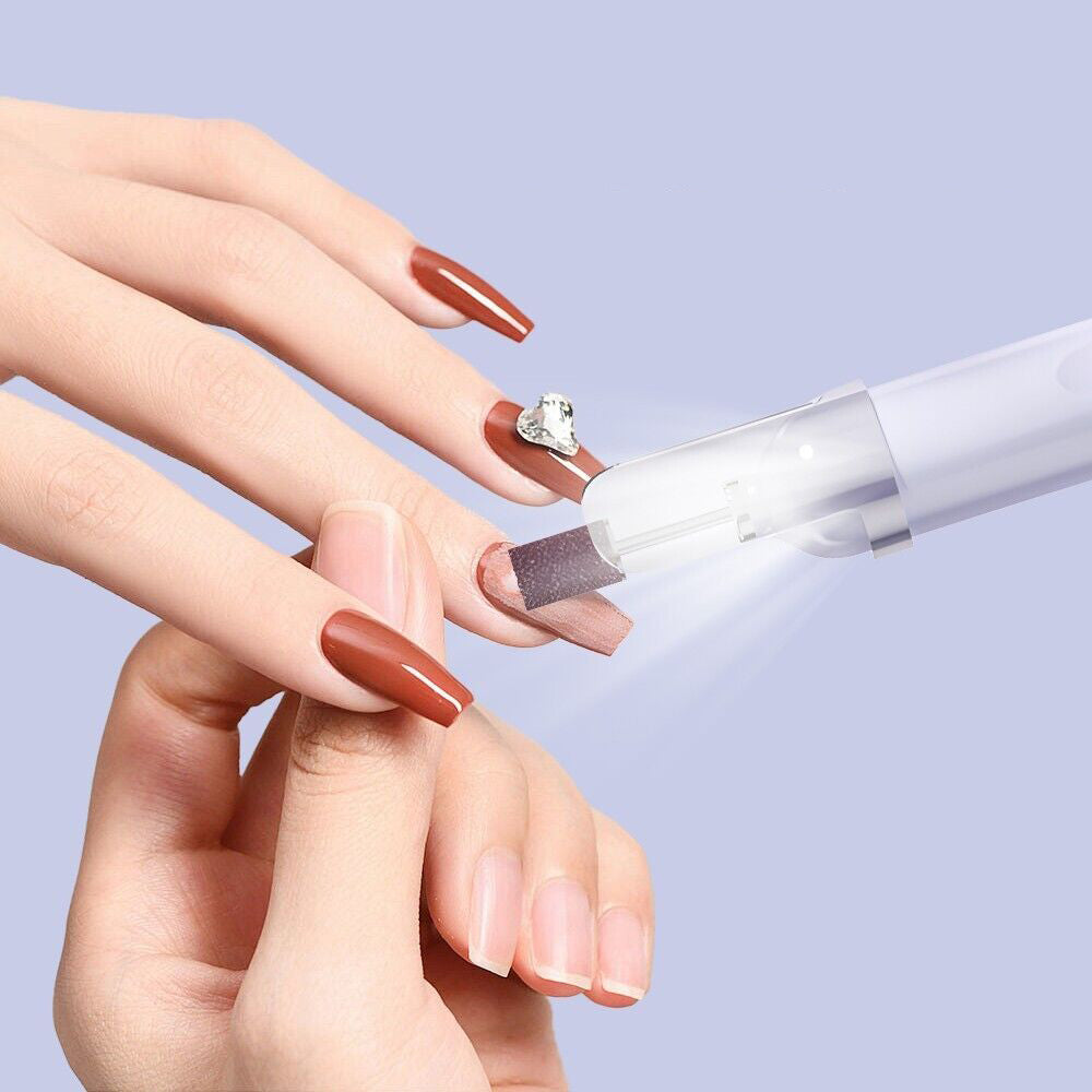 Rechargeable Electric Manicure and Pedicure Kit Cordless Nail Drill with LED Light for Natural/Acrylic Nails