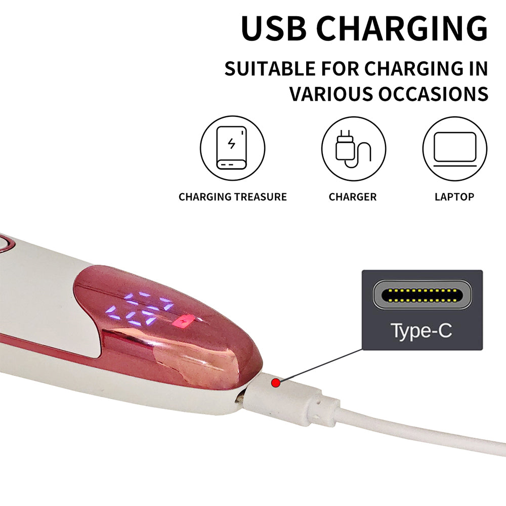 5-in-1 Electric Shaver with LED Display Rechargeable Hair Trimmer for Women