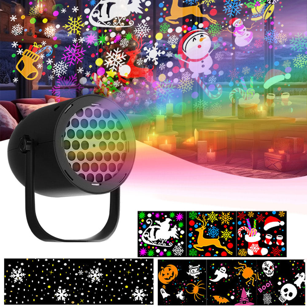 USB Festive LED Projector Light Indoor Outdoor Holiday Decoration Lamp