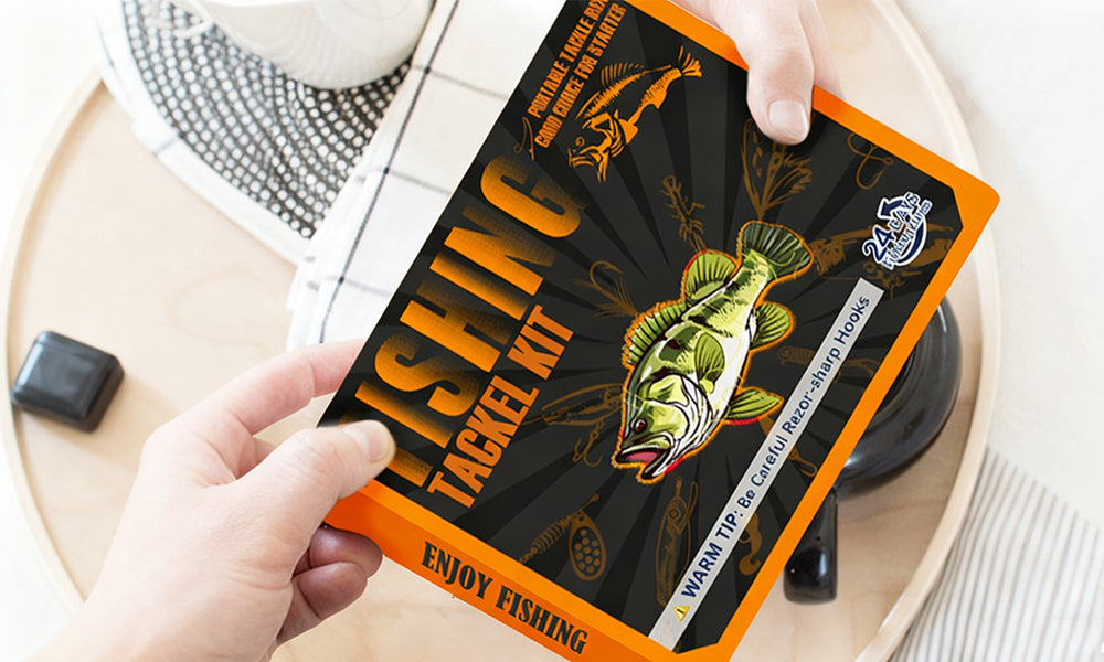 24Pcs Blind Box Fishing Lure Set Assorted Shapes and Sizes with Gift Box