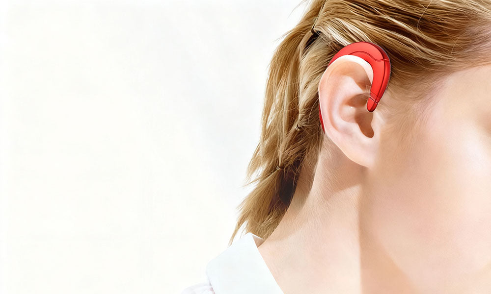 Wireless Bone Conduction Bluetooth Earphones with Charging Case