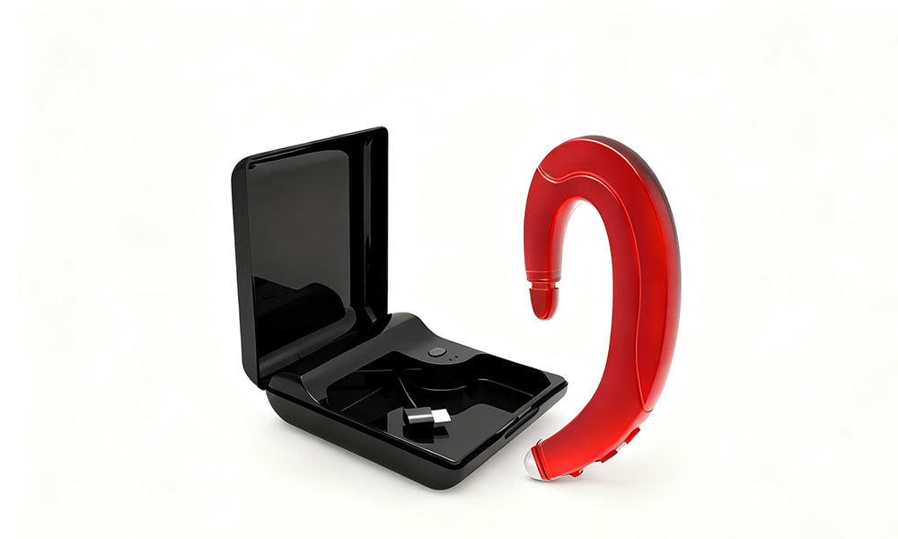 Wireless Bone Conduction Bluetooth Earphones with Charging Case