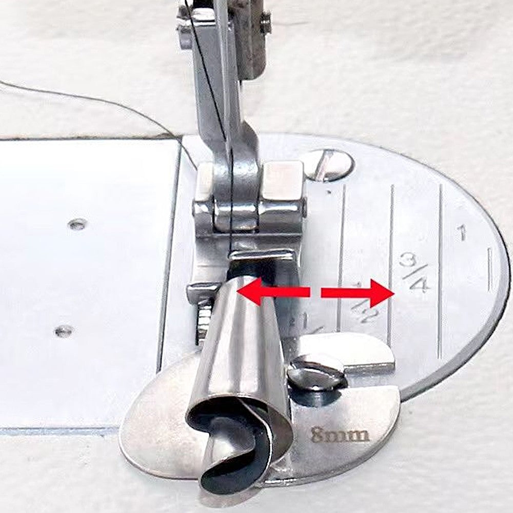 8-Piece 3-10mm Sewing Rolled Hemmer Foot Set Wide Rolled Hem Presser Foot