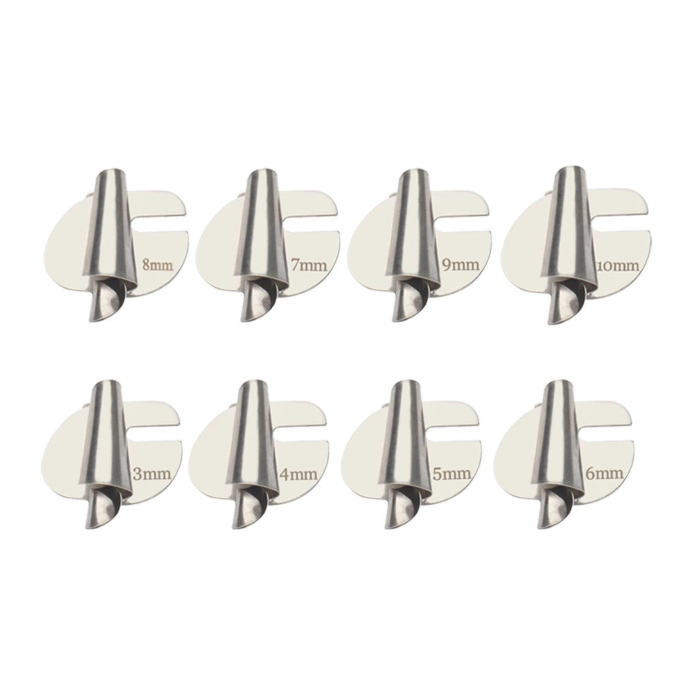 8-Piece 3-10mm Sewing Rolled Hemmer Foot Set Wide Rolled Hem Presser Foot