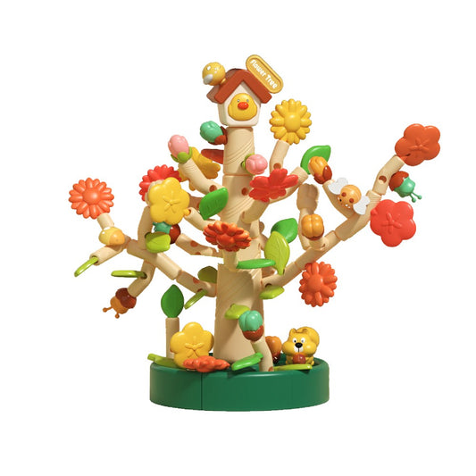 91-Piece Kids DIY Flower Garden Building Toy Set STEM Gardening Pretend Toy