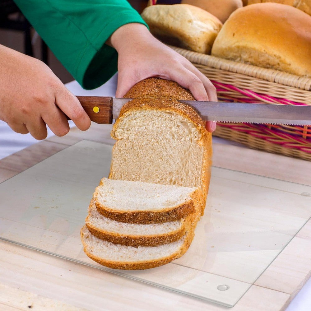 1Pc Transparent Acrylic Cutting Board Anti-Slip Kitchen Countertop Protector