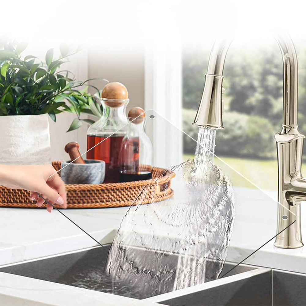 1Pc Transparent Acrylic Cutting Board Anti-Slip Kitchen Countertop Protector