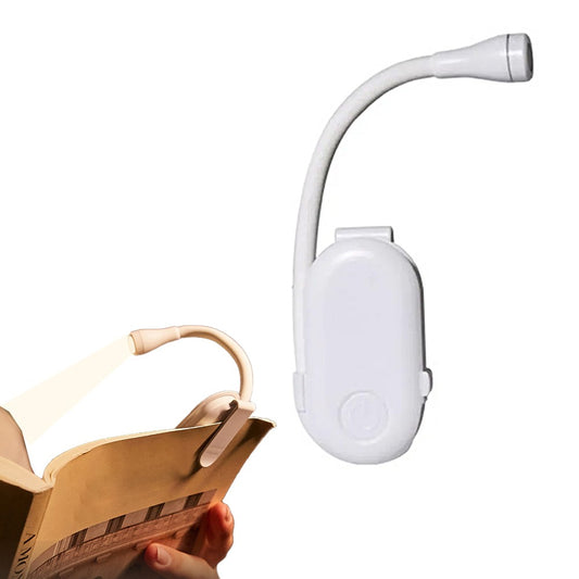 1Pc LED Reading Light Clip-On Book Lamp Portable USB Rechargeable Book Light