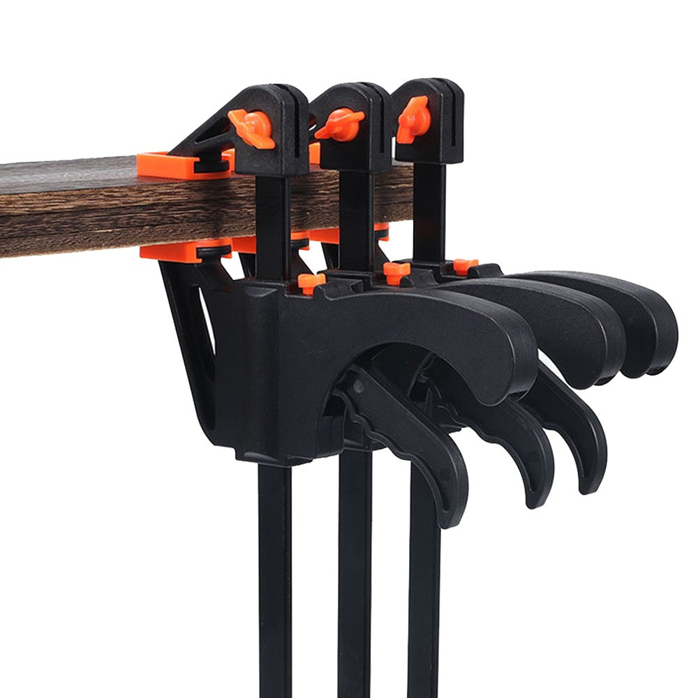 8Pcs 4 Inch Woodworking Clamp Jaws Ratchet Trigger Clamp for Crafts Wood Gluing
