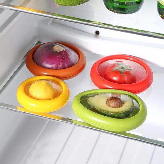 4Pcs Fridge Storage Reusable Fruit Vegetable Storage Box Food Fresh Containers