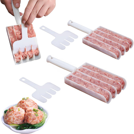 2Pcs Quad Meatball Maker Set Meat Baller Maker Mold