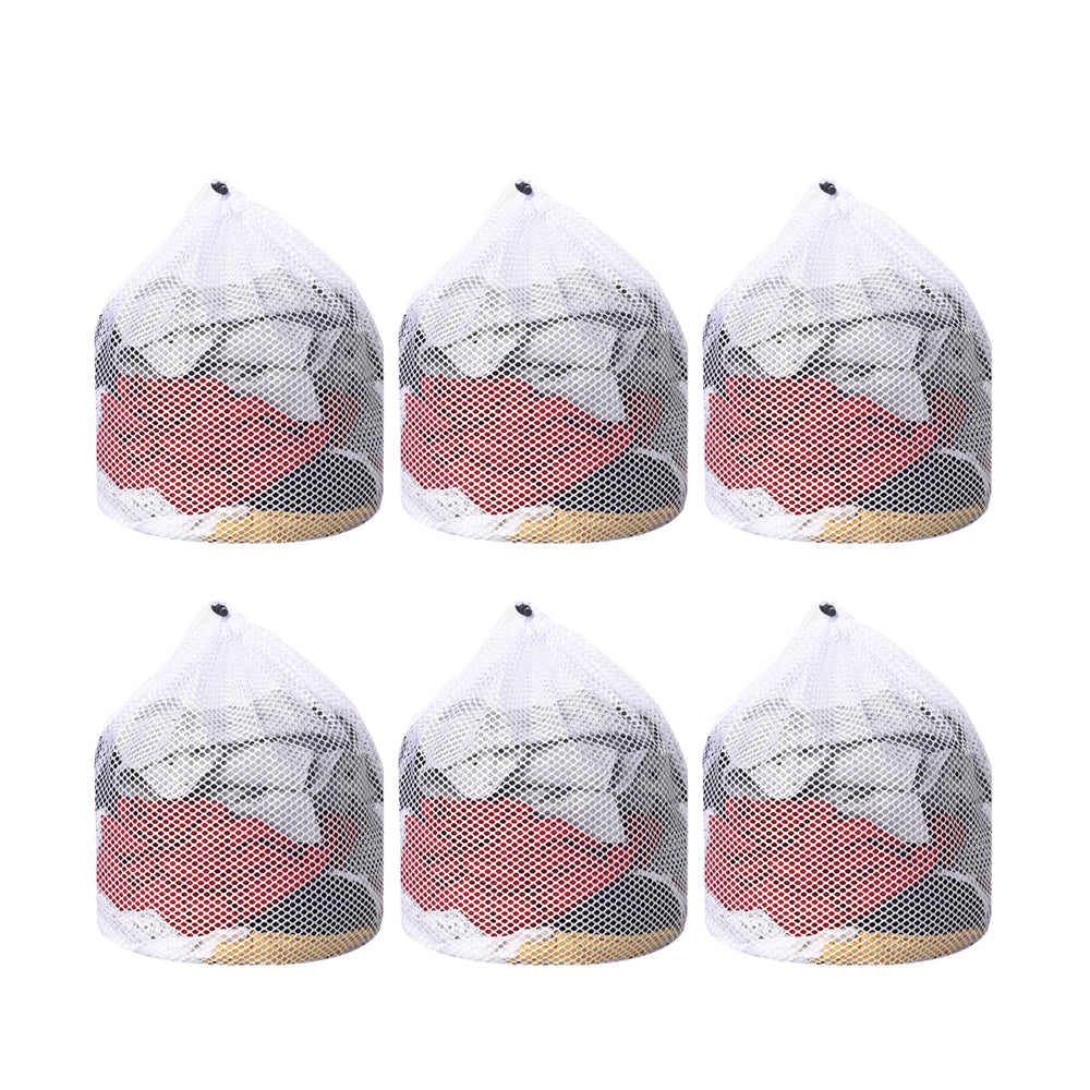6Pcs 50x70cm Mesh Laundry Bags with Drawstring Closure for Delicate Clothes