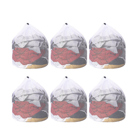 6Pcs 50x70cm Mesh Laundry Bags with Drawstring Closure for Delicate Clothes