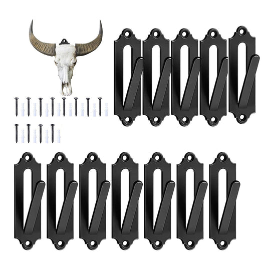 12Pcs Skull Hanger Skull Wall Mount Bracket Hangers Kit Deer Hanger