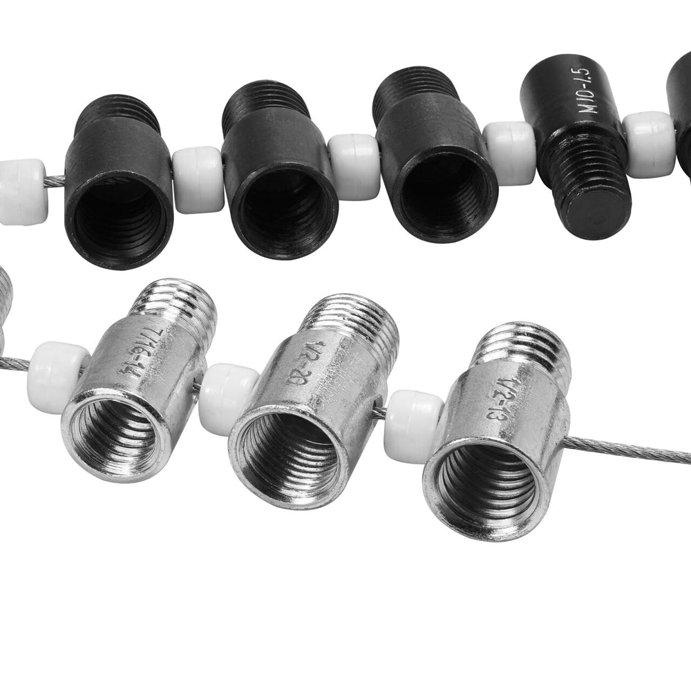 Nuts Bolts Thread Checker with 26 Male Female Gauges Include 14Inch and 12Metric