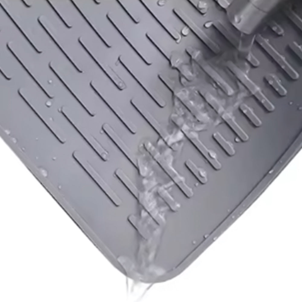 Silicone Stove Top Cover for Electric Stove Glass Stove Cover Drying Mat Grey