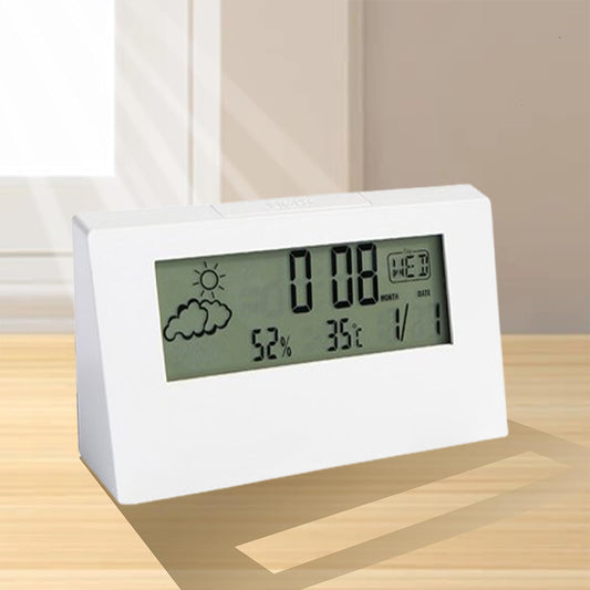 Digital Alarm Clock Desktop Clock with Temperature Humidity Alarm Clock Luminous