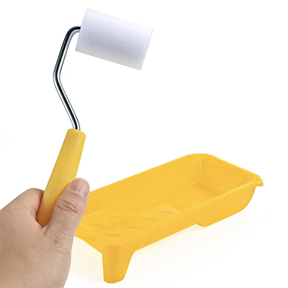 16Pcs Mini Paint Roller Kit Small Paint Roller with Tray
