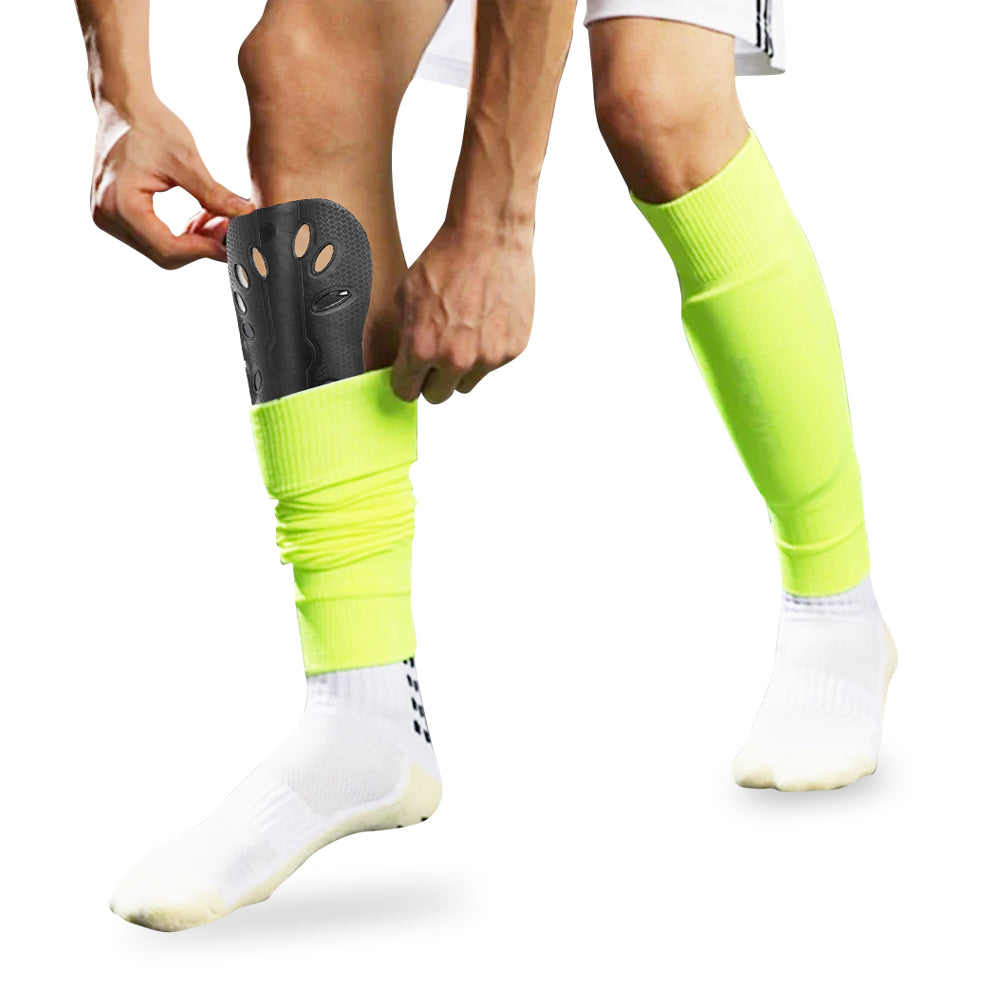 2Pcs Lightweight and Breathable Football Shin Guard Sleeves for Adults