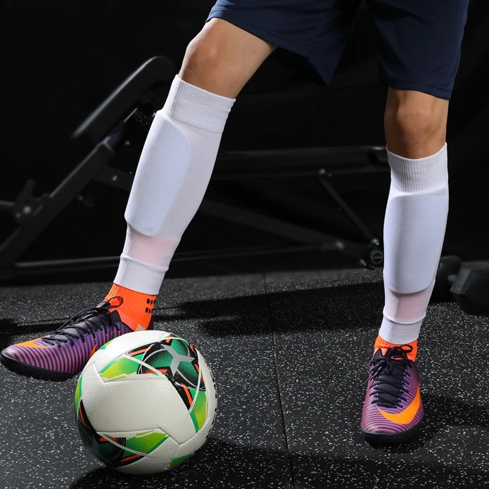 2Pcs Lightweight and Breathable Football Shin Guard Sleeves for Adults