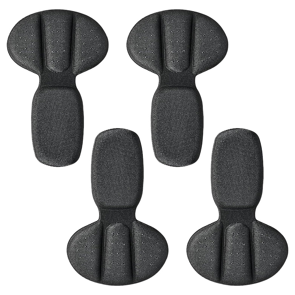 2 Pairs Mesh Adhesive Heel Grips Inserts Heel Cushion Pads Black