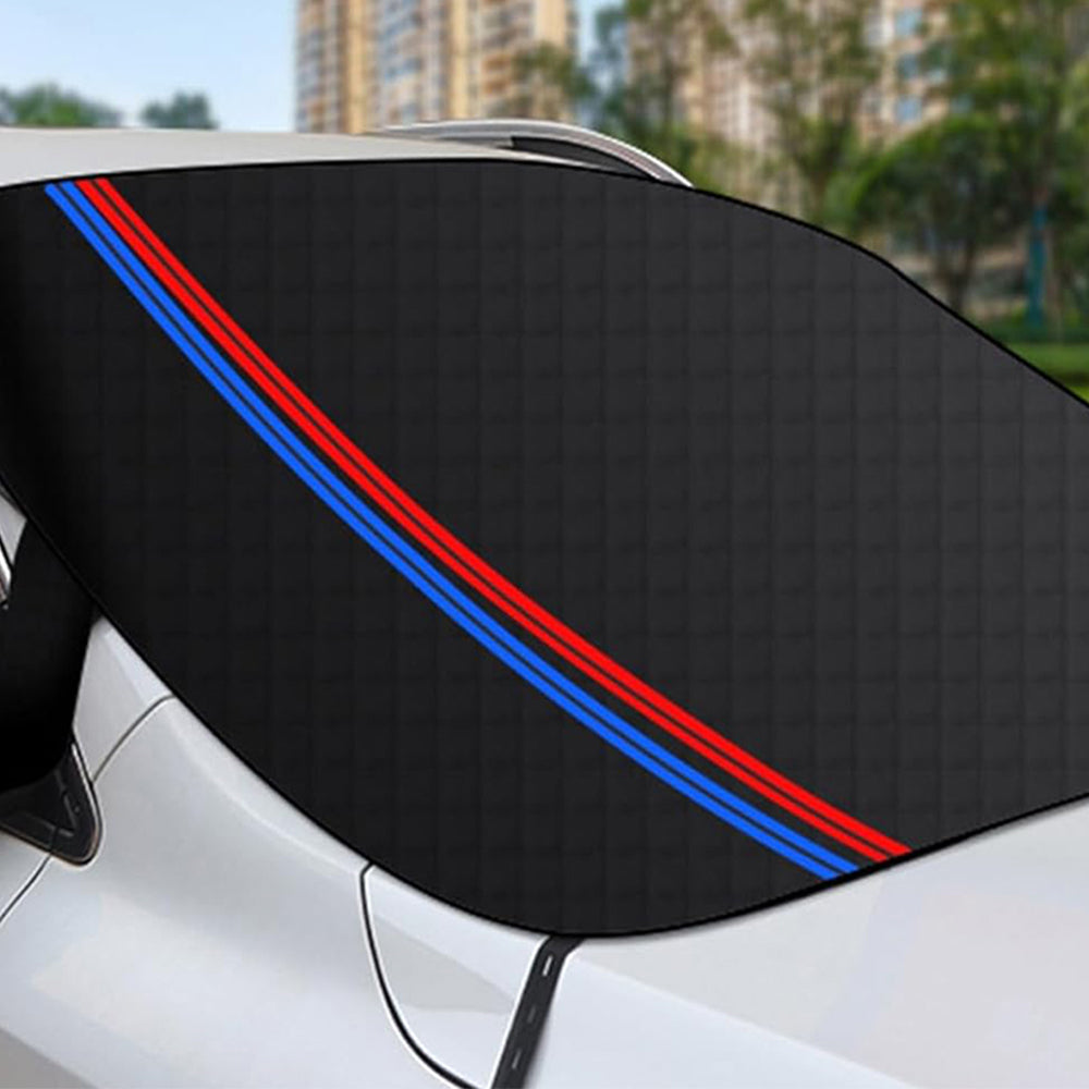 Car Windshield Snow Cover Protector with Reflection Strips ST1