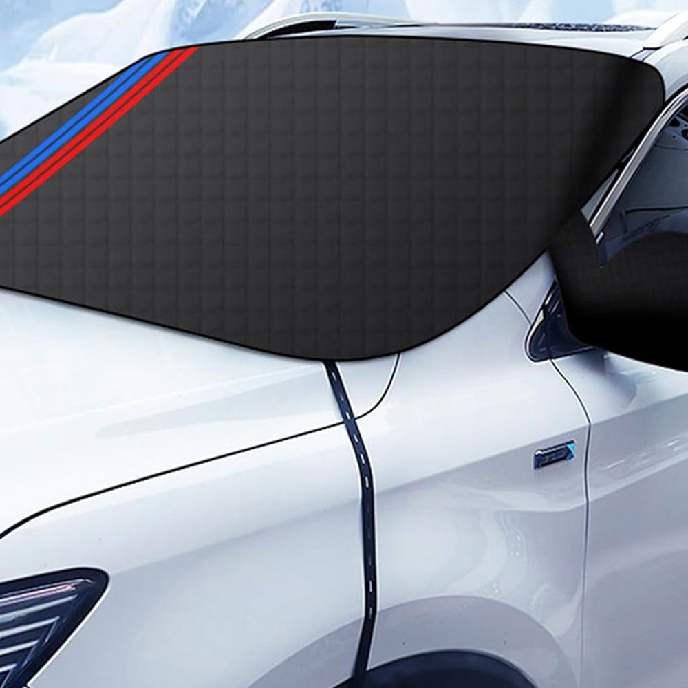 Car Windshield Snow Cover Protector with Reflection Strips ST1
