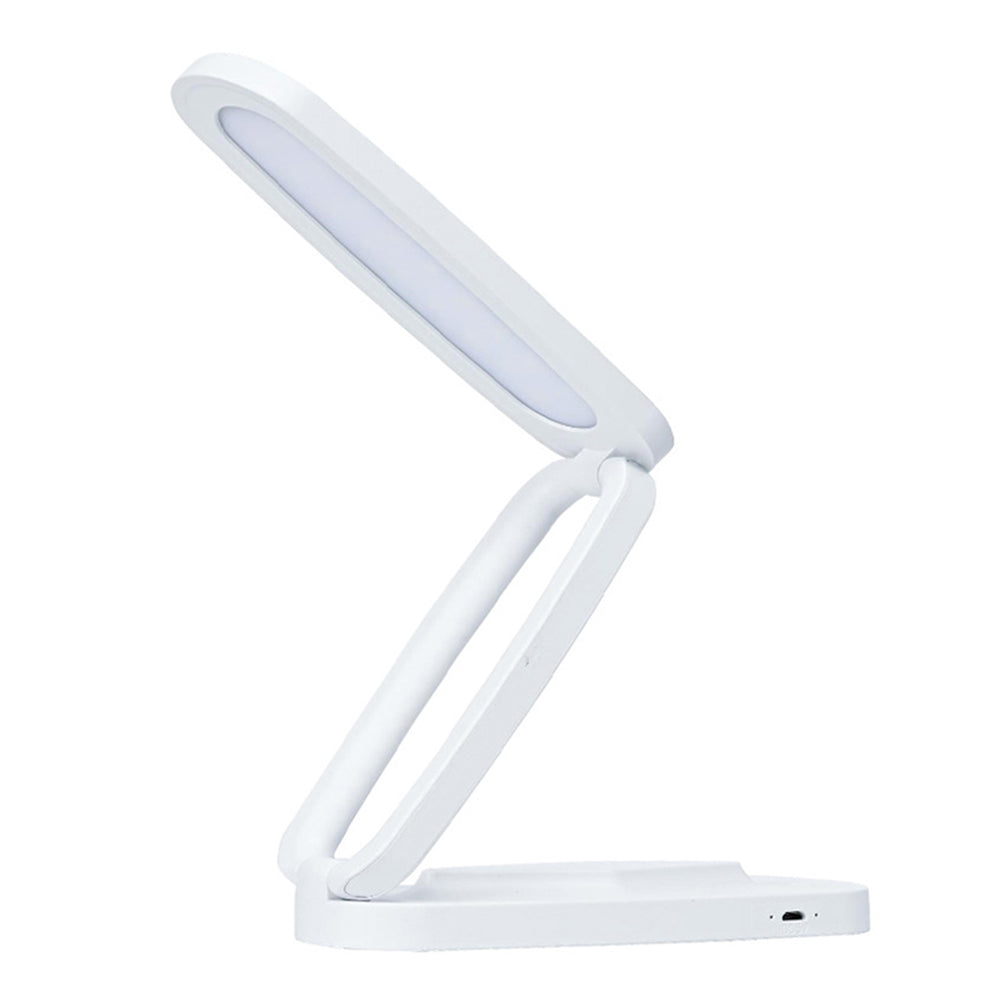 LED Desk Lamp Eye-Caring Foldable Desk Light Touch Control Reading Lamp White