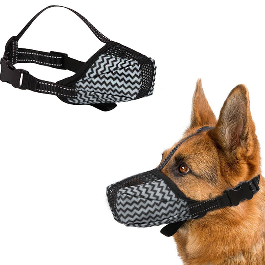 Dog Muzzle Air Mesh Breathable Muzzle for Medium Large Sized Dog XS