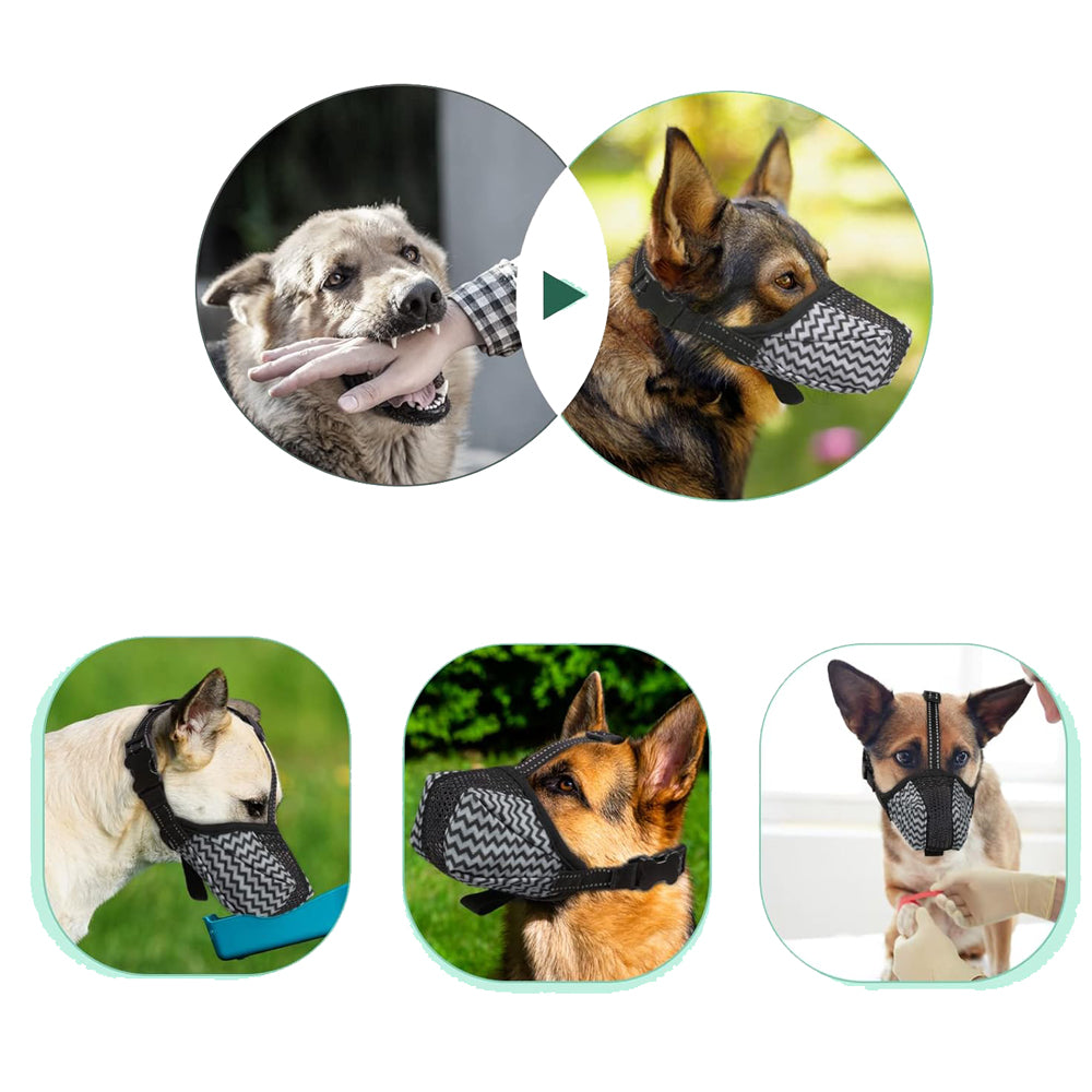 Dog Muzzle Air Mesh Breathable Muzzle for Medium Large Sized Dog XS