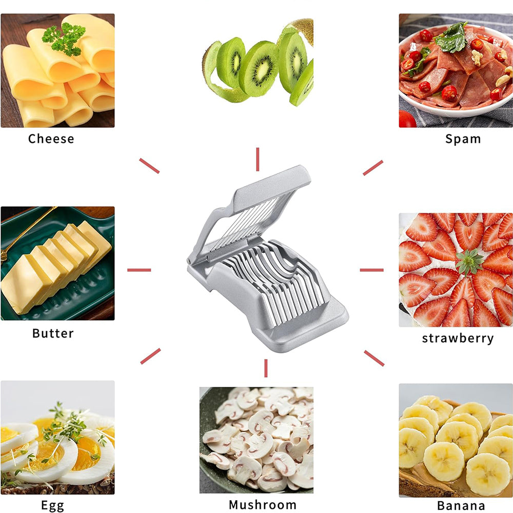2Pcs Heavy Duty Egg Slicer Stainless Steel Wire Cutter