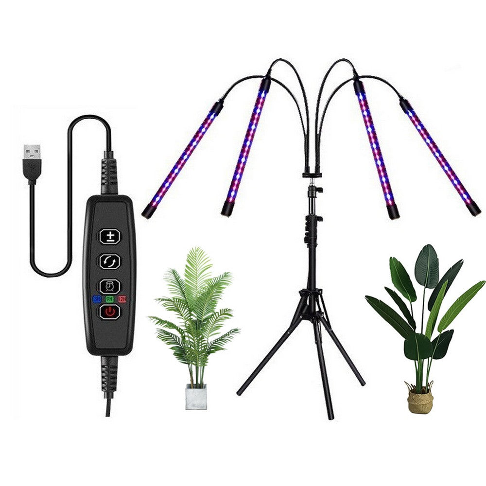 LED Grow Light Full Spectrum with Adjustable Tripod Stand for Indoor Plant