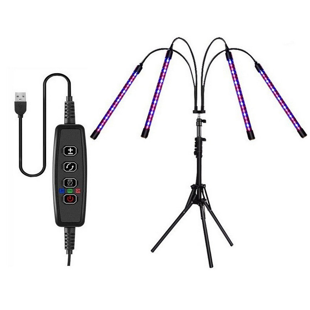 LED Grow Light Full Spectrum with Adjustable Tripod Stand for Indoor Plant