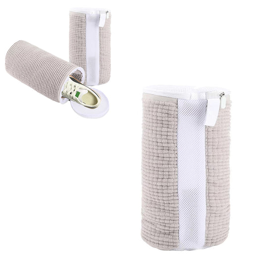 Mesh Cleaning Laundry Shoes Bag with Zipper for Washing Machine