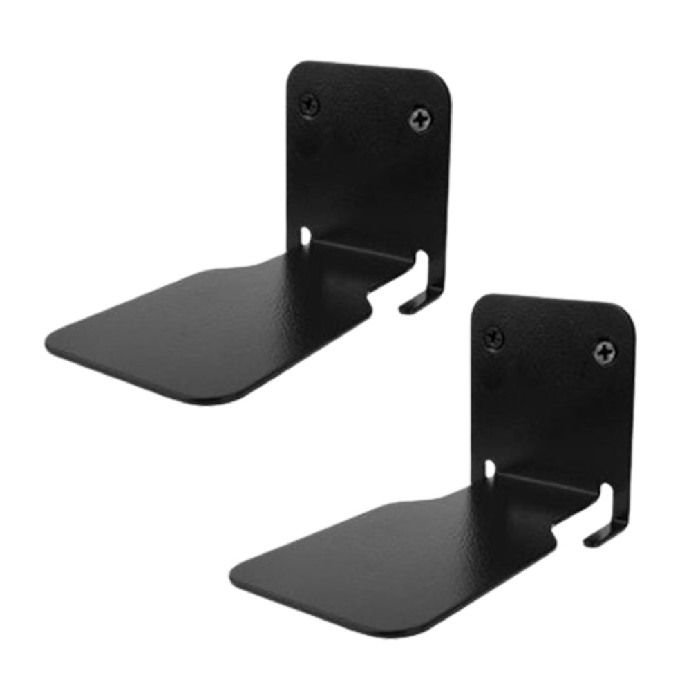2Pcs Invisible Floating Bookshelf Wall Mounted Shelving Book Display Black