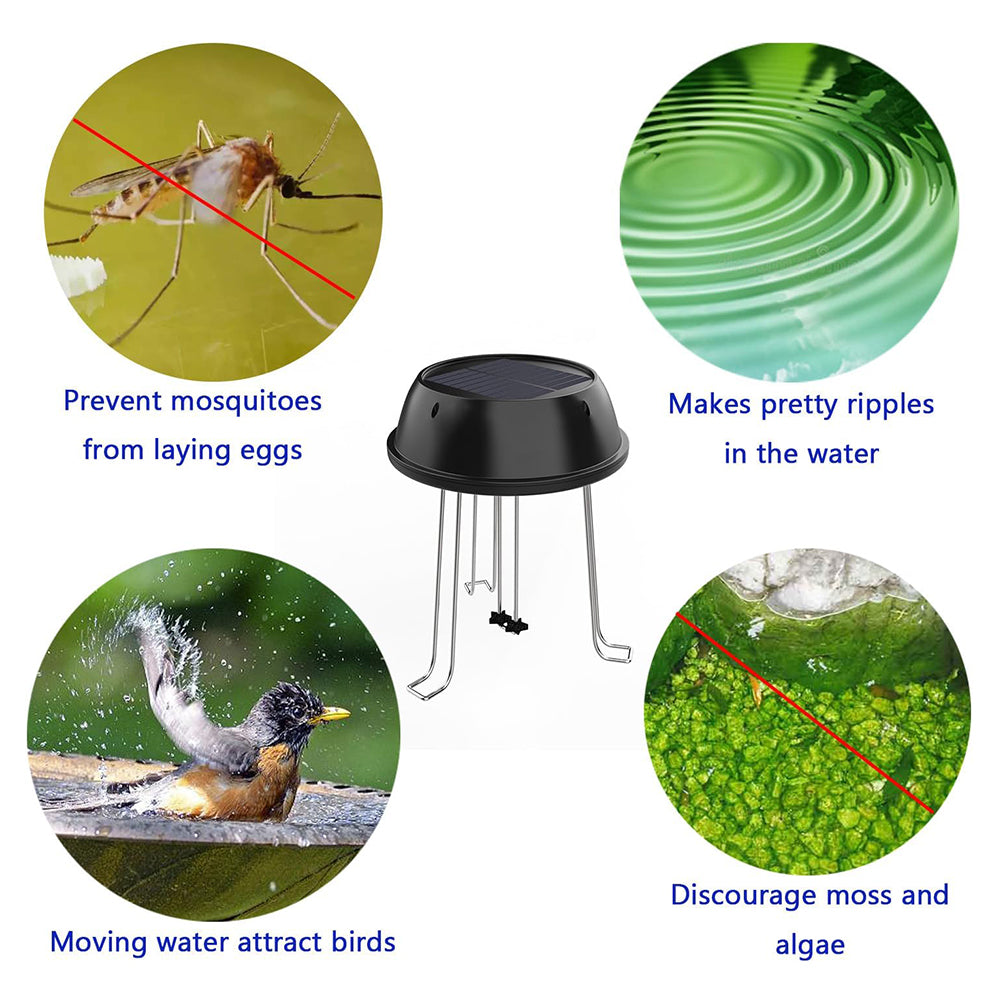 Solar Water Agitator Bird Bath Solar Water Wiggler Water Mixer Solar Powered