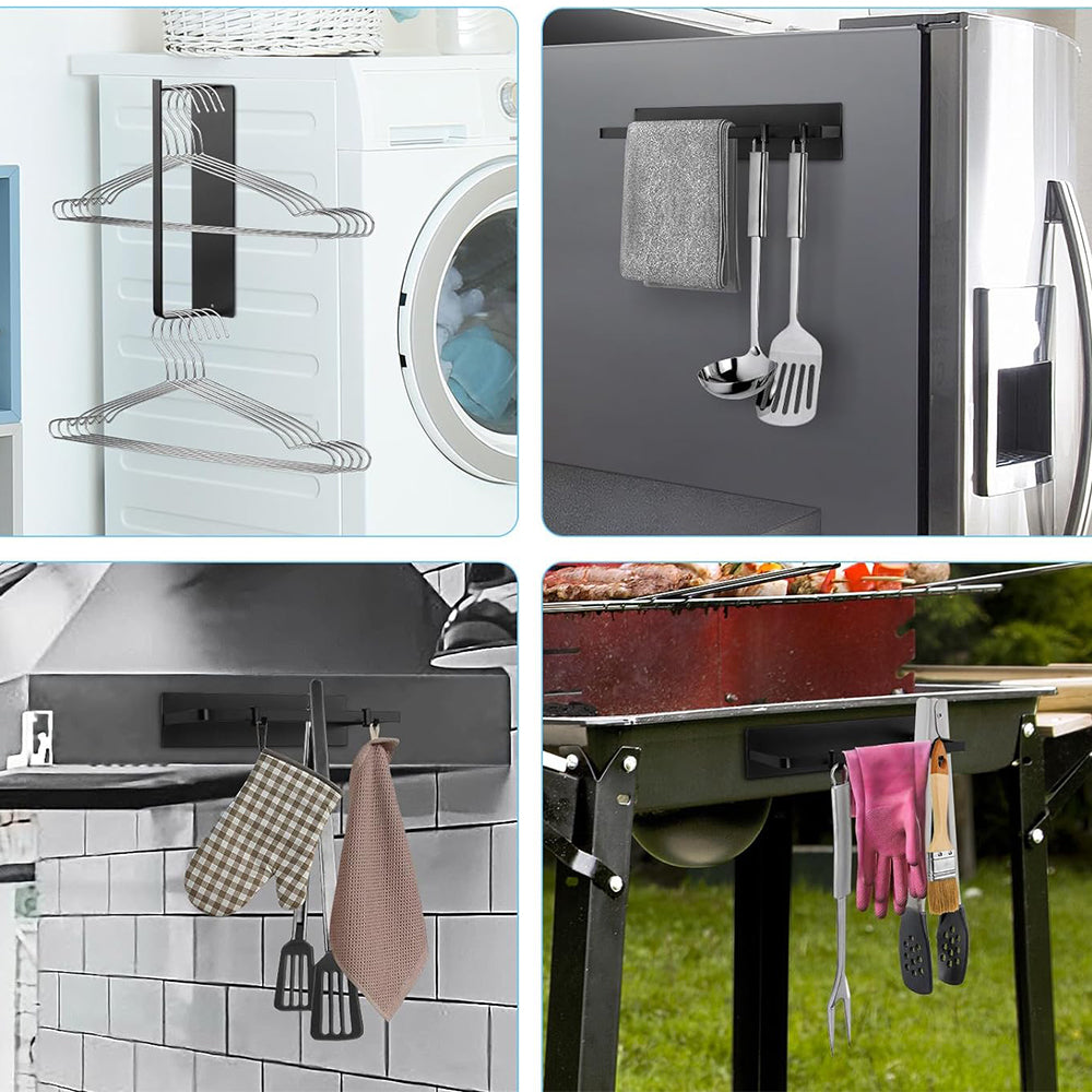 Adhesive Hanger Storage Organizer Rack Laundry Stacker