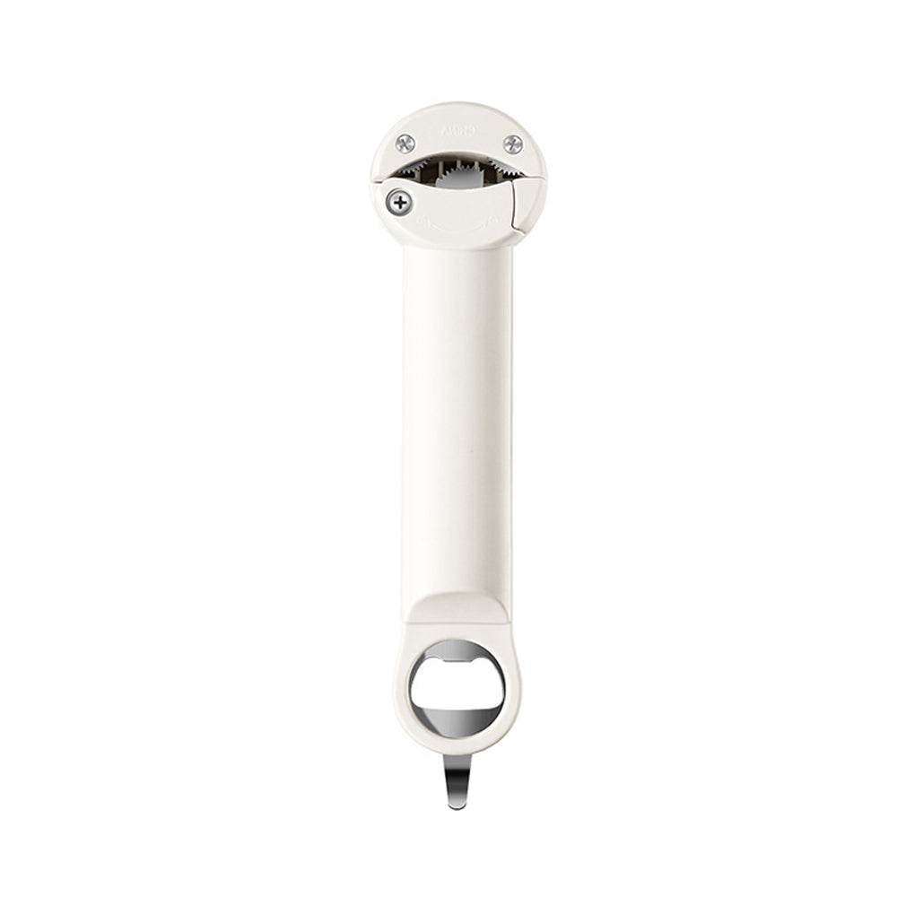 Bottle Opener Adjustable Stainless Steel Magnetic Wall Mounted Lid Gripper Beige