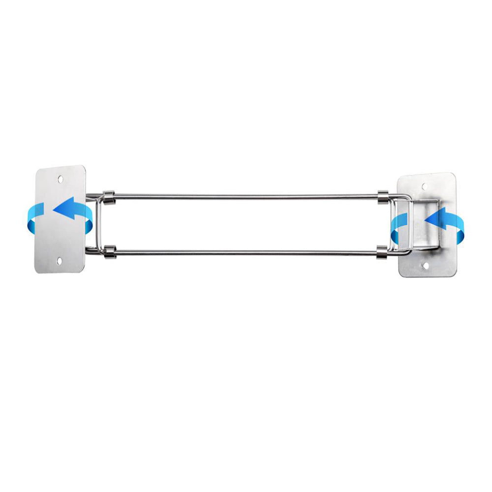 2Pcs Adjustable RV Shower Corner Storage Bar Bathroom Accessory Adjustable Rod