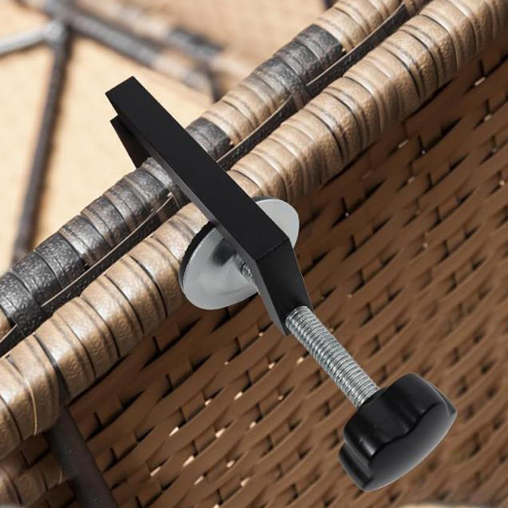 2Pcs Outdoor Adjustable Furniture Fasteners Clips Connector Couch Sofa Clamp